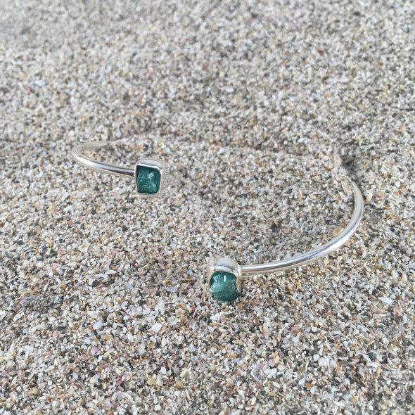 Emerald Wrap Cuff by Jen Stones