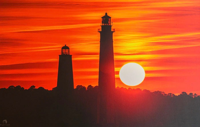 Lighthouse at Sunset by Wright Coast Photography