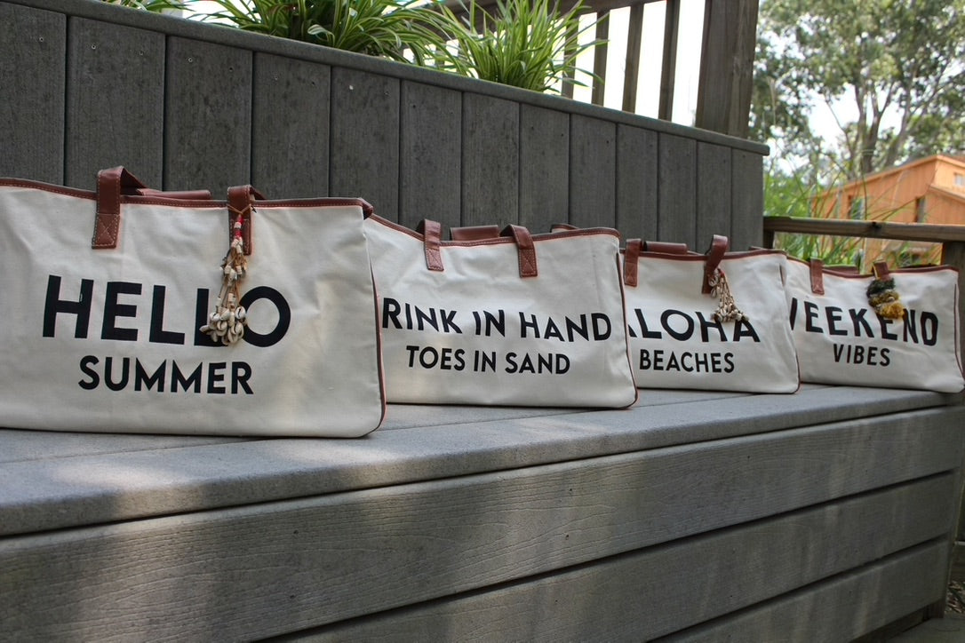 Weekend Vibes - Large Cotton Tote Bag