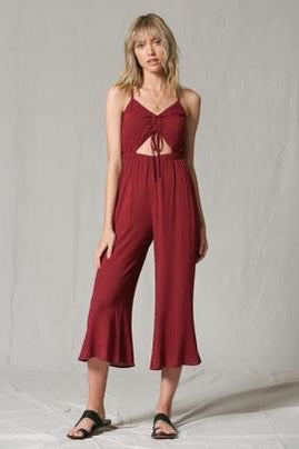 Burgundy Cut Out Jumper