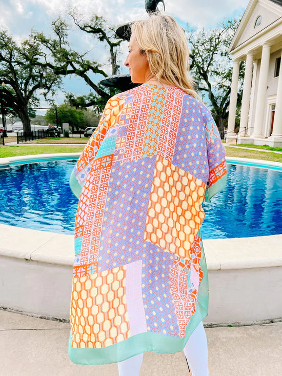 Melbourne Mint Multi Printed Kimono