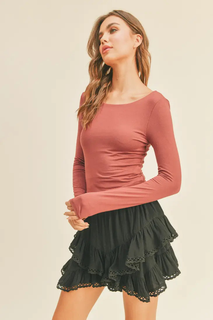Cute Chic Deep Berry Crop Top