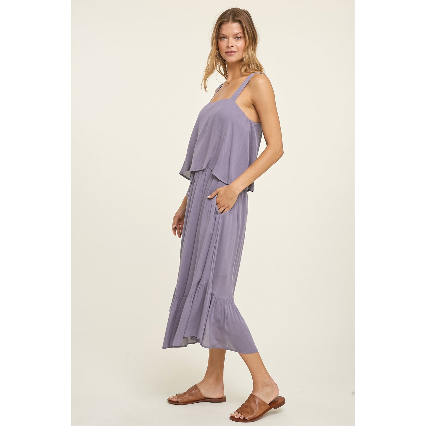 Fun Square Neck Cami w/ Padded Bra insert