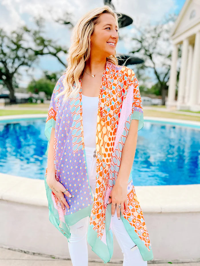 Melbourne Mint Multi Printed Kimono