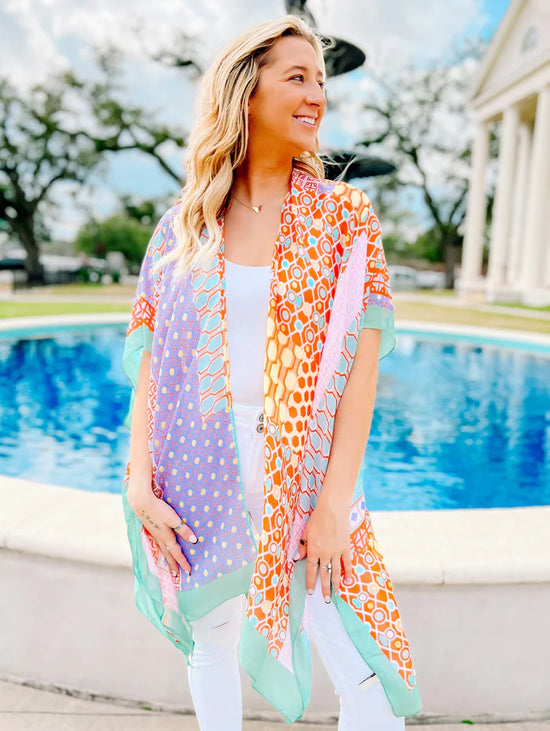 Melbourne Mint Multi Printed Kimono