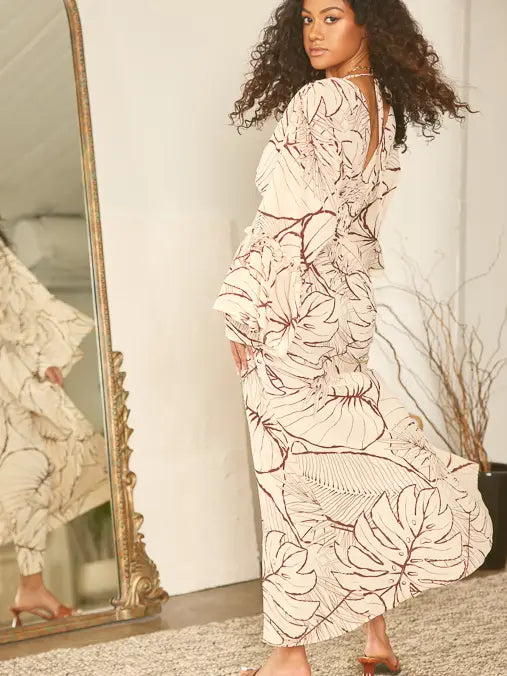 Brown Leaf Sundress