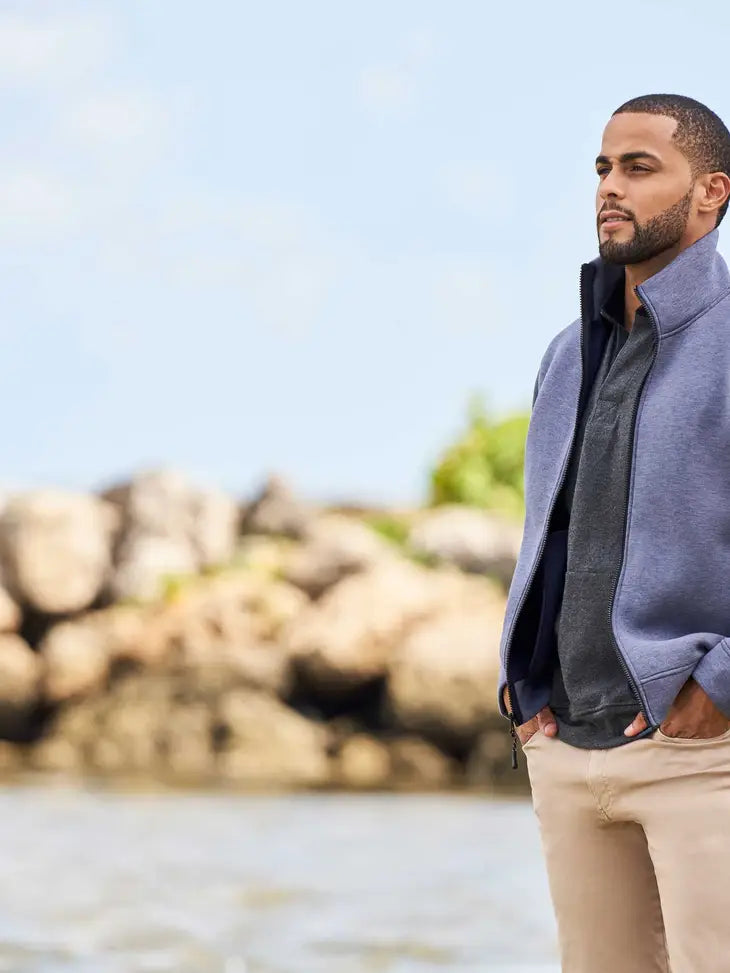 Heather Blue Scuba Jacket