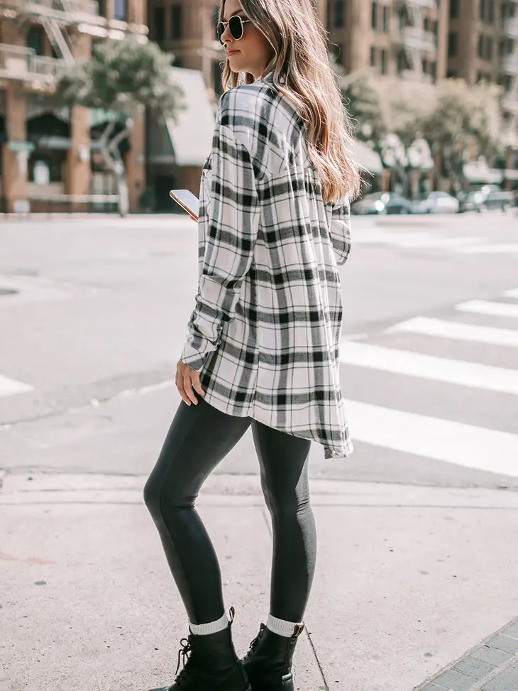 Cute & Comfy Flannel Plaid Shirt
