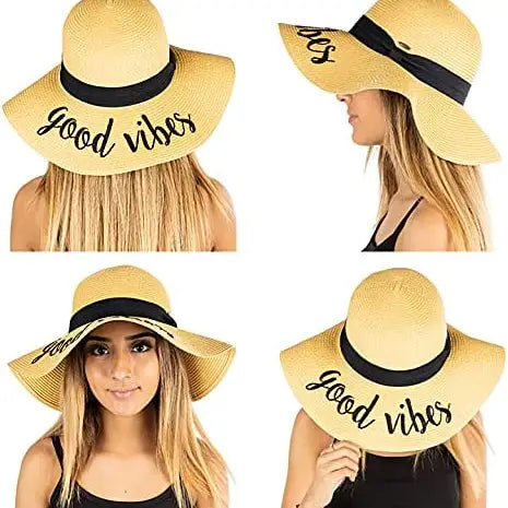 Good Vibes - Embroidered Sun Hat