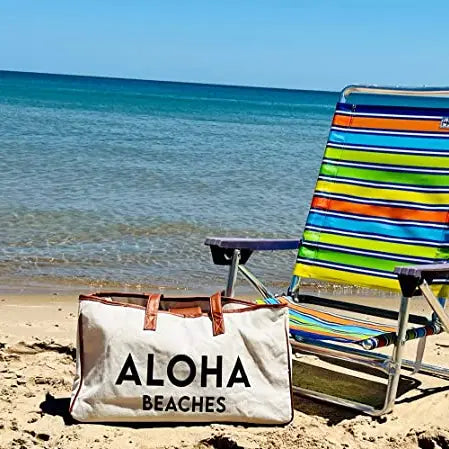 Aloha Beaches - Large Cotton Tote Bag