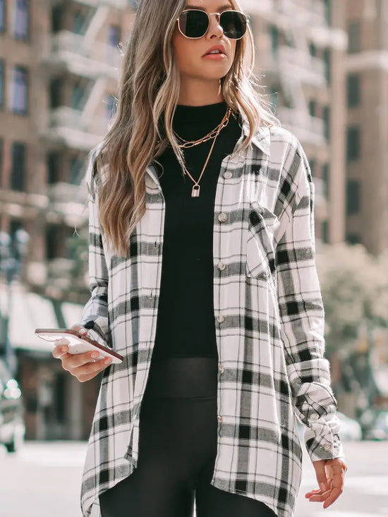 Cute & Comfy Flannel Plaid Shirt
