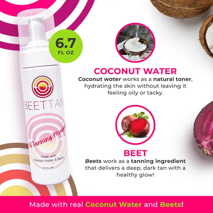 BEETTAN Self Tanning Mousse with Tanning Mitt